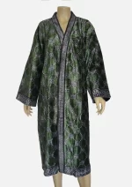 Emerald Echo Velvet  Robe Jacket/ Kimono - Image 3