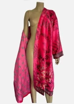Peacock Muse Velvet  Robe Jacket/ Kimono - Image 3
