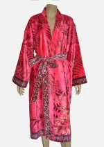 Peacock Muse Velvet  Robe Jacket/ Kimono - Image 4