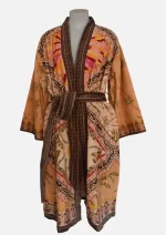 Amber Oasis Velvet  Robe Jacket/ Kimono - Image 2