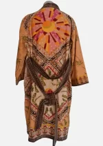 Amber Oasis Velvet  Robe Jacket/ Kimono - Image 5