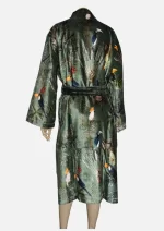 Toucans & Cockatoos Velvet  Robe Jacket/ Kimono - Image 2