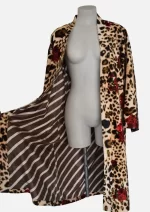 Velvet Roses Velvet  Robe Jacket/ Kimono - Image 4