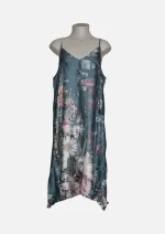 Teal Meadow HAB-605 Modal Long Dress