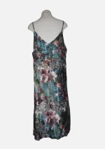 Teal Reverie Modal Long Dress HAB-104 - Image 3