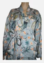 Blue Toucan Garden Modal Robes (Free Size) HAB-06 - Image 4