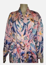 Salmon Botanical Garden Modal Robes (Free Size) HAB-03 - Image 3