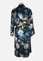 Navy Floral Modal Robes/ Kimonos (Free Size) HAB-017 - Image 4