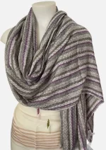 Stripes/Checks A7 Cashmere Wool  Scarf