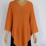 Cashmere Wool Poncho Golden Oak