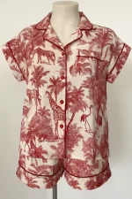 Crane & Canopy - Red Short PJ and Shirt Set
