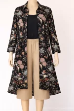 Black Bloom - Shirt Dress - Image 3