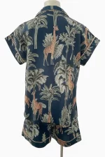 Wild Haven - Navy Short PJ and Shirt Set - Image 3