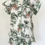 Wild Haven - Ivory Short PJ and Shirt Set