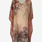 Silken Peach Silk Kaftan