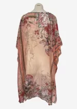 Silken Peach Silk Kaftan - Image 3