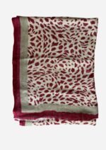 Crimson Drift Linen Scarf - Image 6