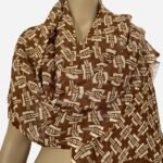 Rust Weave Heritage Linen Scarf