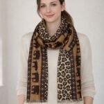 Safari Dominion Merino Wool Printed Scarf