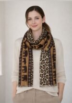 Safari Dominion Merino Wool Printed Scarf
