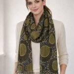 Savanna Eclipse Merino Wool Printed Scarf