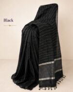 Borderless Handwoven Paturu Silk Saree - Image 14