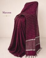 Borderless Handwoven Paturu Silk Saree - Image 11