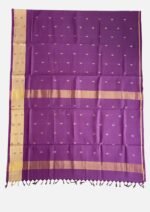 Orchid Purple Paturu Silk Saree - Image 6