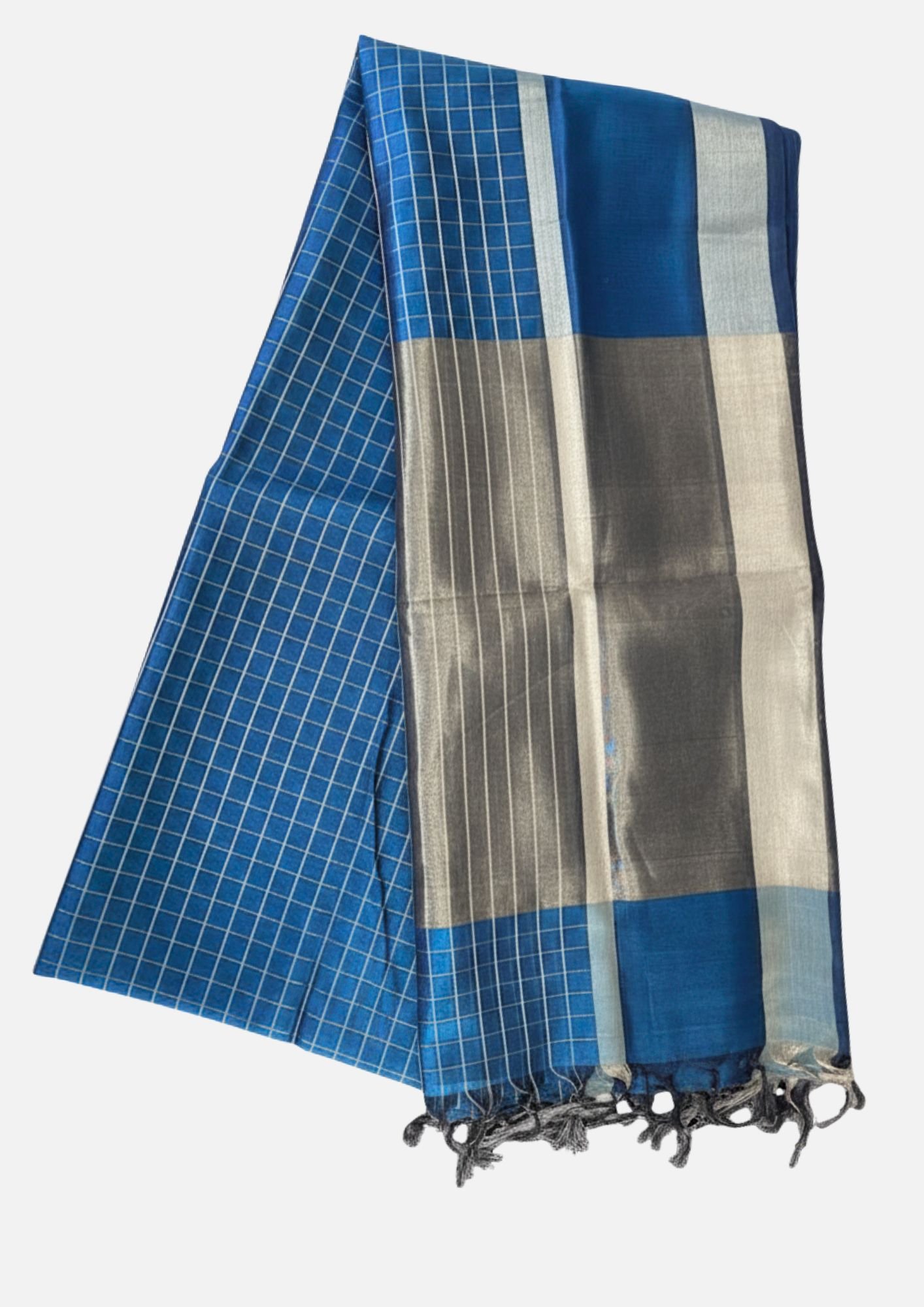 PaturuChecks Checks Pattern Paturu Silk Saree - Image 1
