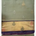 Sage Green & Purple Paturu Silk Saree