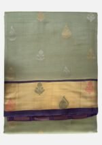 Sage Green & Purple Paturu Silk Saree