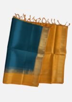 Paturu Silk Saree – Teal Blue & Gold